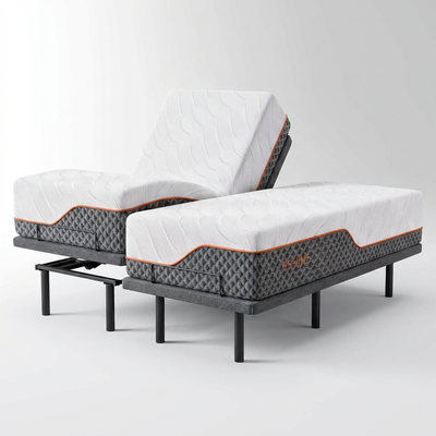 Adjustable Bed Frame Built for Ultimate Comfort, Massage Function, USB Ports, Under-Bed Lighting