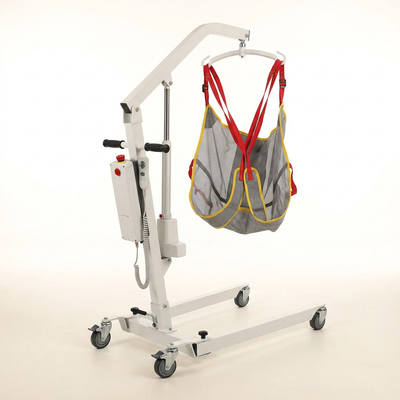 Electric Patient Transfer Lift Built for Safe Senior Care, 510Lb Capacity, Carbon Steel Body, One-Touch Operation