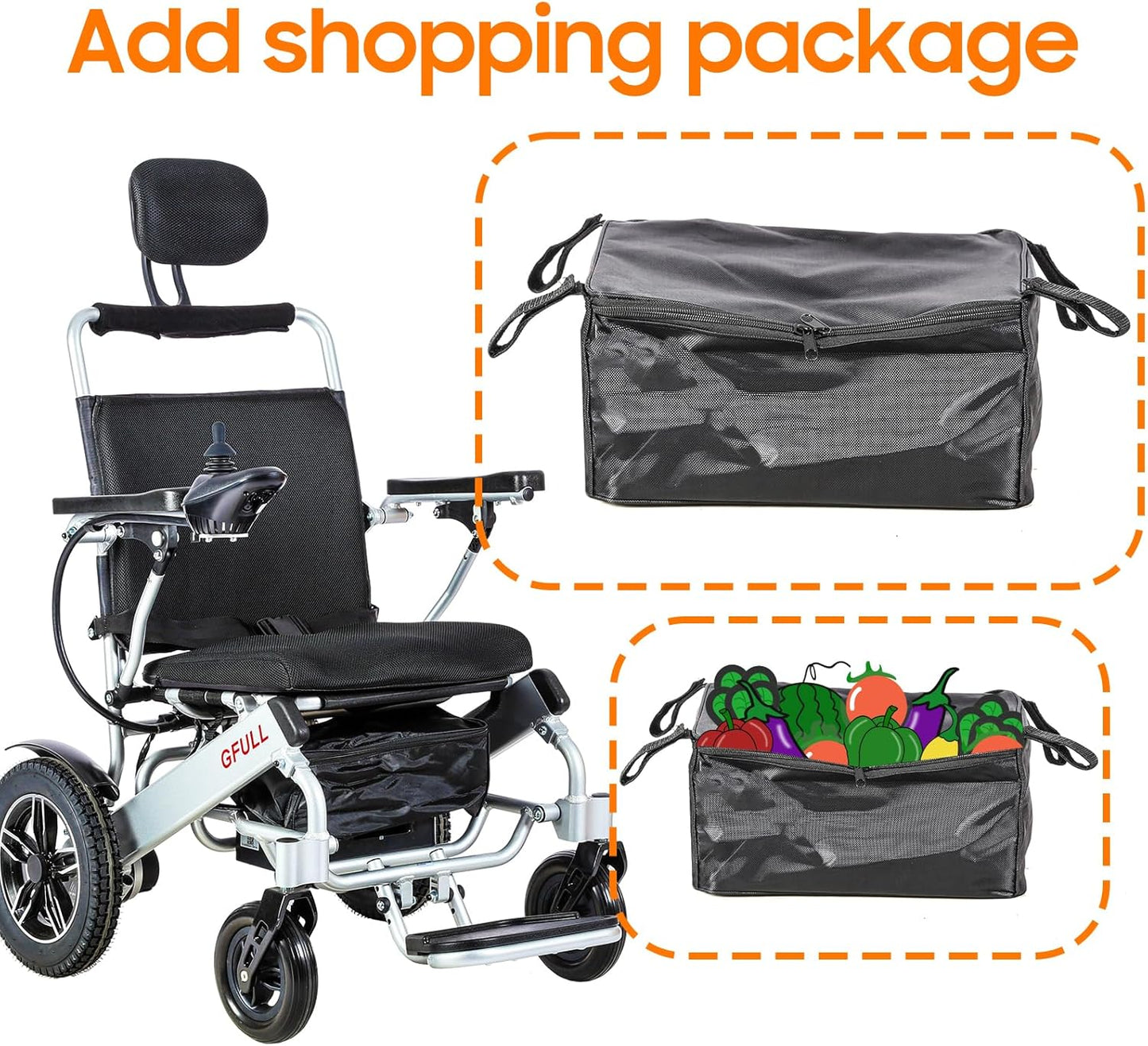 Electric Wheelchairs for Adults, Heavy Duty 66Lbs 20" Wider Seat Aluminum Foldable Motorized Wheelchair with 12Ah Batteries & Dual Motors, 20 Miles Long Range 330 Lbs Large Tire for Home, Park