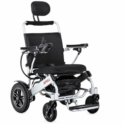 Electric Wheelchairs for Adults, Heavy Duty 66Lbs 20" Wider Seat Aluminum Foldable Motorized Wheelchair with 12Ah Batteries & Dual Motors, 20 Miles Long Range 330 Lbs Large Tire for Home, Park