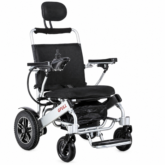 Electric Wheelchairs for Adults, Heavy Duty 66Lbs 20" Wider Seat Aluminum Foldable Motorized Wheelchair with 12Ah Batteries & Dual Motors, 20 Miles Long Range 330 Lbs Large Tire for Home, Park