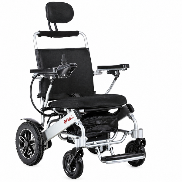 Electric Wheelchairs for Adults, Heavy Duty 66Lbs 20" Wider Seat Aluminum Foldable Motorized Wheelchair with 12Ah Batteries & Dual Motors, 20 Miles Long Range 330 Lbs Large Tire for Home, Park