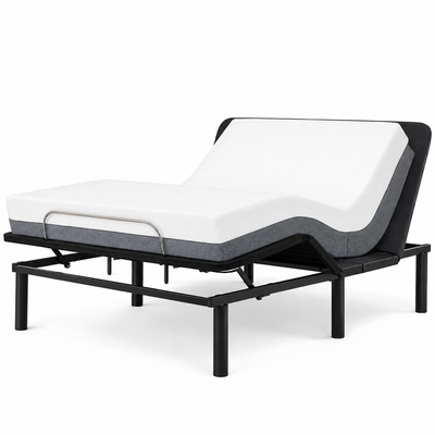 Black, Twin XL, Height Electric Adjustable Bed Frame Base with Wireless Remote Control