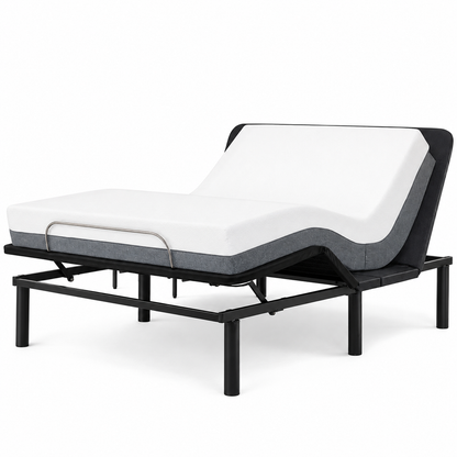 Black, Twin XL, Height Electric Adjustable Bed Frame Base with Wireless Remote Control