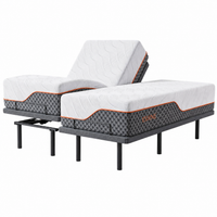 Adjustable Bed Frame Built for Ultimate Comfort, Massage Function, USB Ports, Under-Bed Lighting