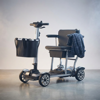 Mobility Scooter for Adults, 4 Wheel Motorized Mobility Scooter W/Storage Basket, 350LBS Capacity & Detachable Battery, 15Miles Electric Powered Mobility for Outdoor (Silver, 15 MI-2) — Studio Shot