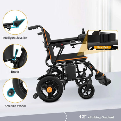 Portable Electric Wheelchair Lightweight Foldable for Adults Seniors